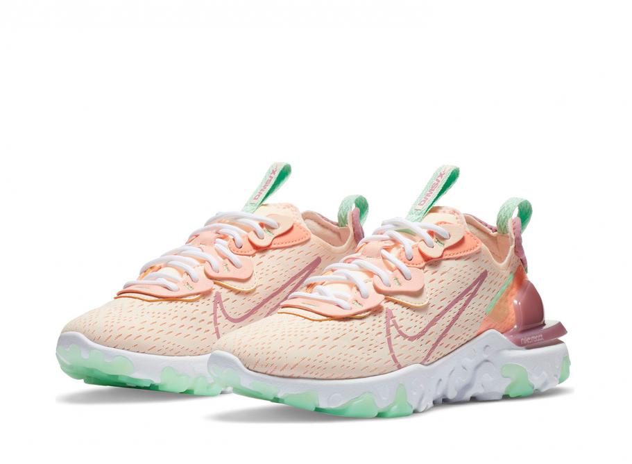 nike react vision pink and white
