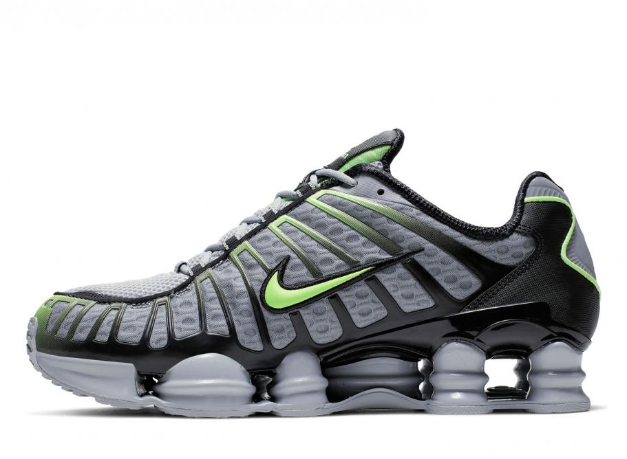 grey nike shox tl