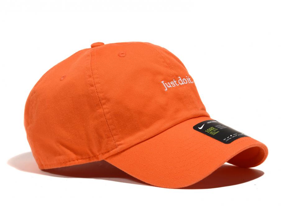 Nike Sportswear Heritage86 Cap JDI Wash Orange CQ9512 842 Novoid