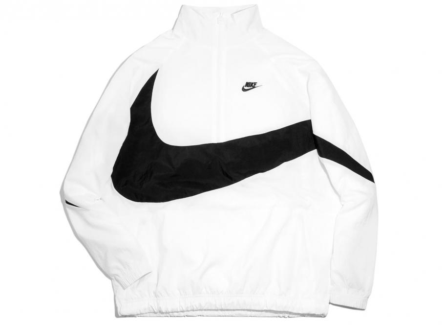 nike swoosh jacket white