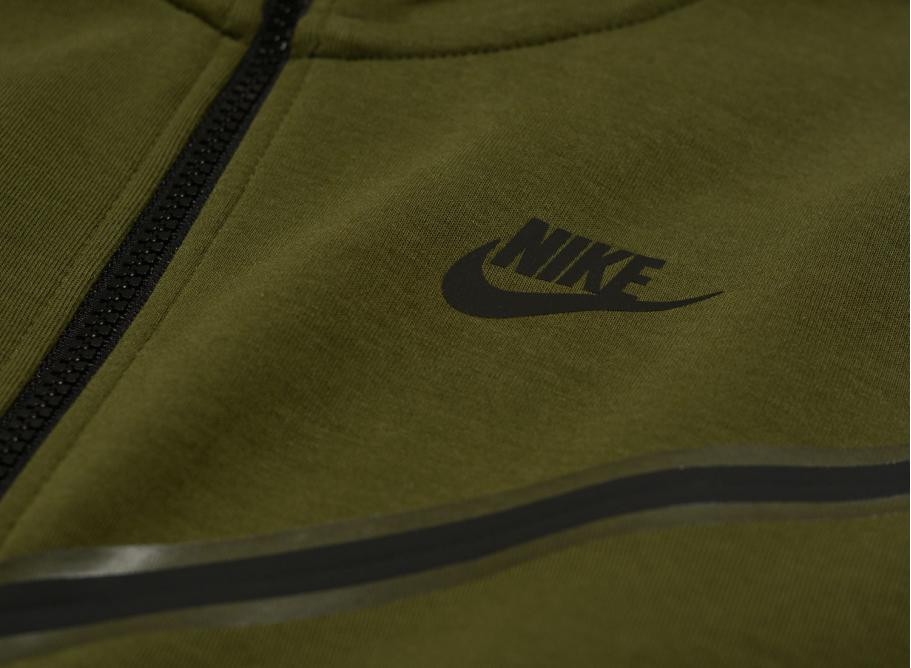 Nike Tech Fleece Full-Zip Hoodie Rough Green CU4489-326 Novoid Plus