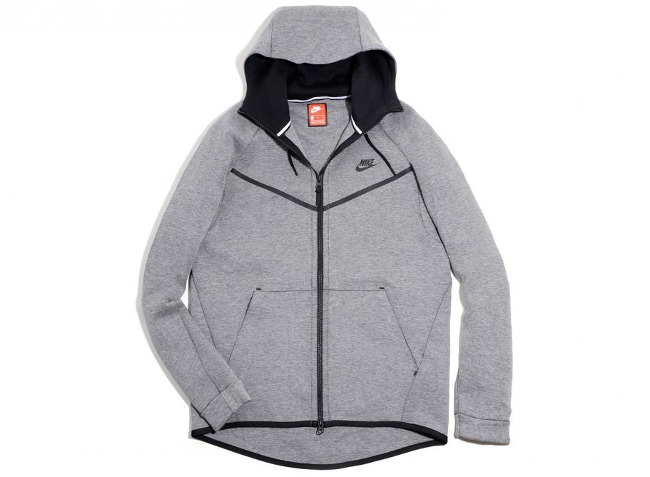 nike tech fleece windrunner carbon heather