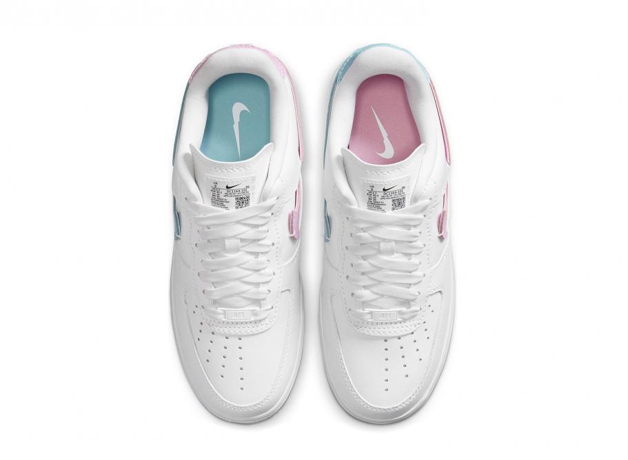 nike air force bleached aqua