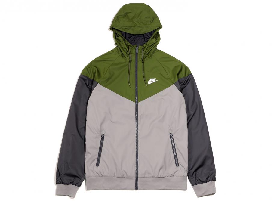 nike windrunner jacket olive