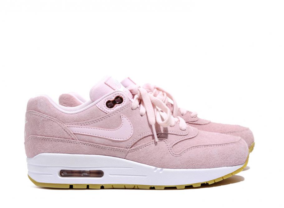 nike air max 1 pink suede