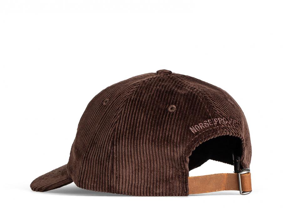 Norse Projects 8 Wale Cord Sports Cap Truffle Novoid Plus