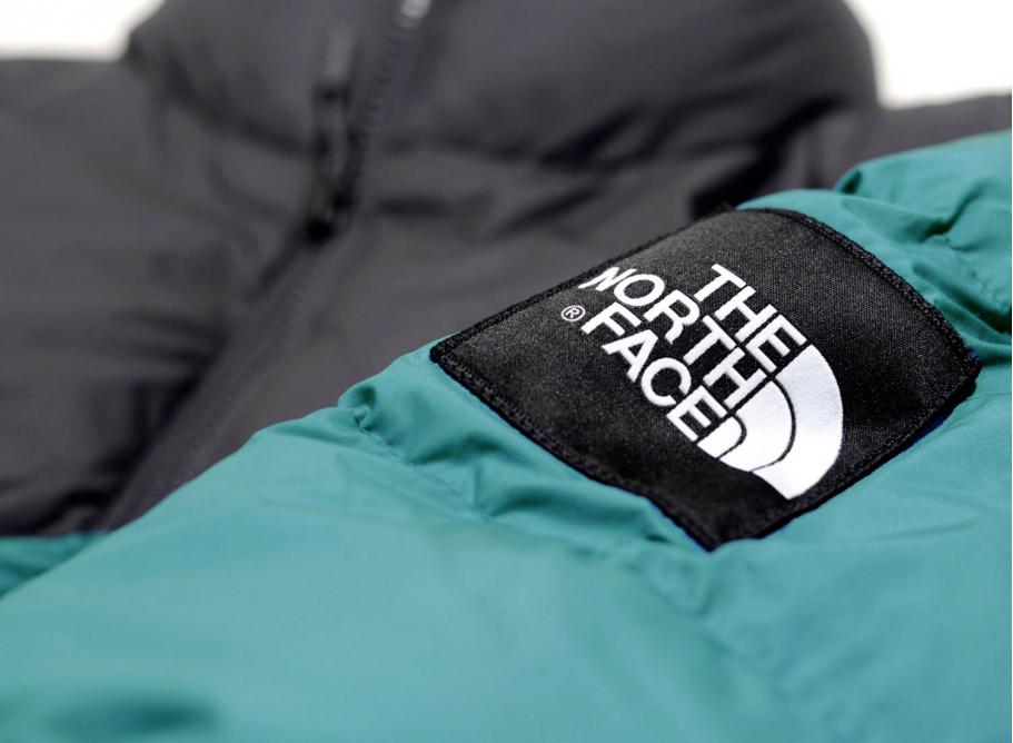 the north face 1992 nuptse jacket in everglade green