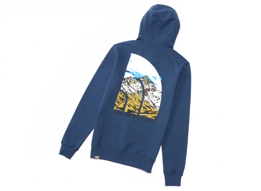 The North Face Seasonal Graphic Hoodie Shady Blue Novoid Plus
