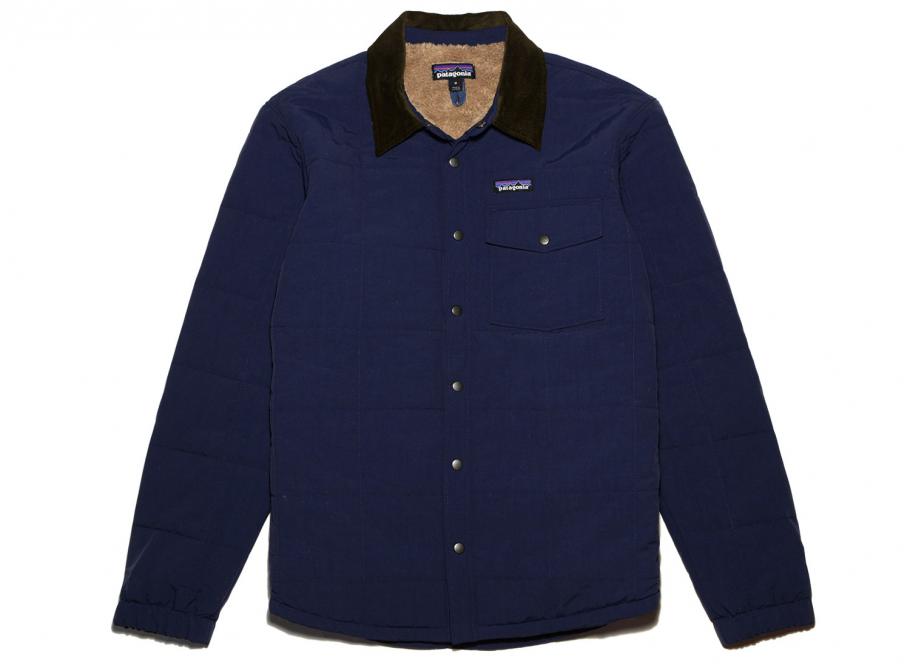 Patagonia isthmus quilted shirt jacket navy hot sale