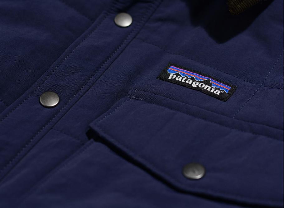 Patagonia isthmus quilted shirt jacket navy outlet