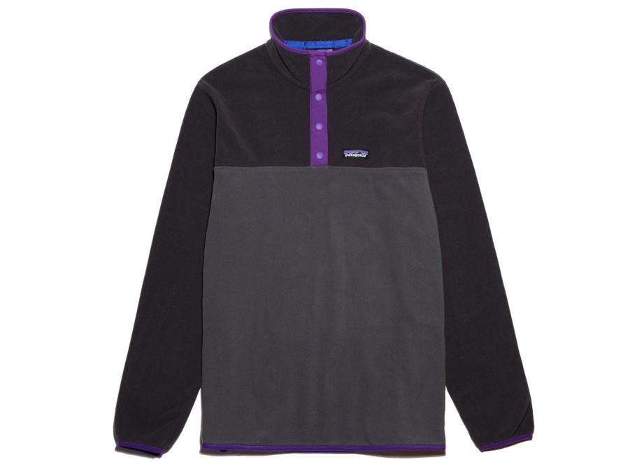 Patagonia Micro D Snap T Fleece Pullover Forge Grey / Novoid Plus