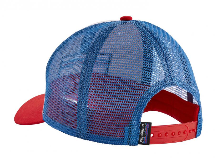 Patagonia red white and blue trucker hat hot sale