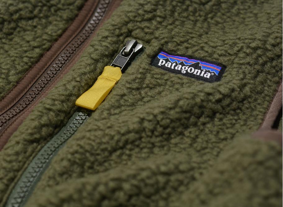 Patagonia men's retro pile fleece jacket sediment online