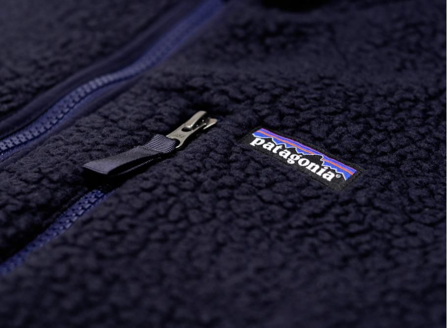 Patagonia retro pile pullover navy clearance