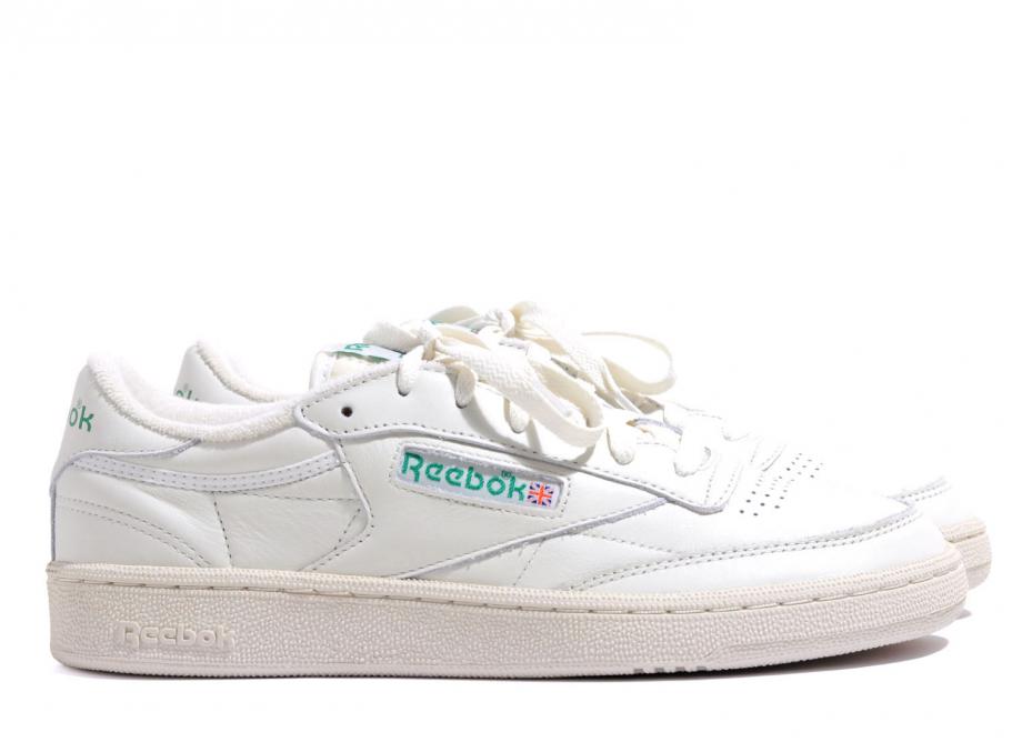 reebok club c double chalk green