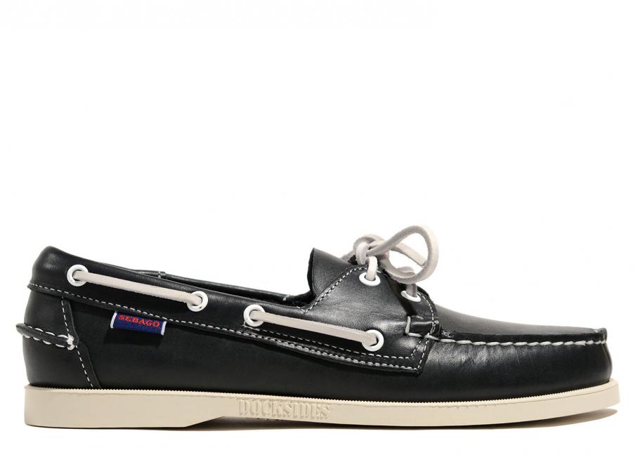 sebago docksides navy