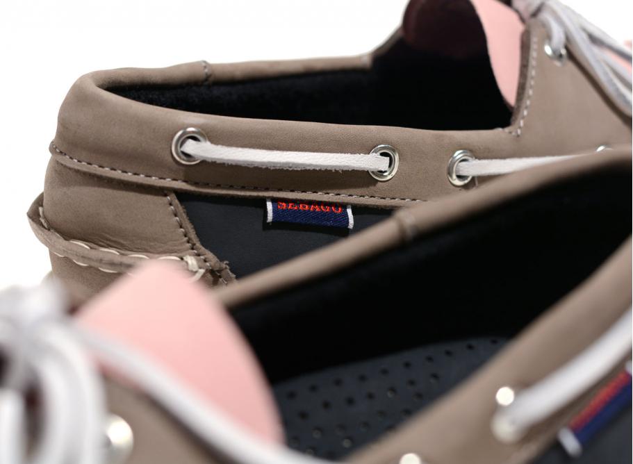 Sebago Docksides Portland Archive Blue Grey Pink Novoid Plus