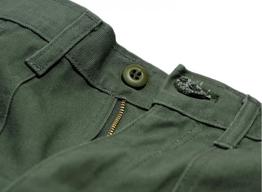 slim fit duck canvas pants