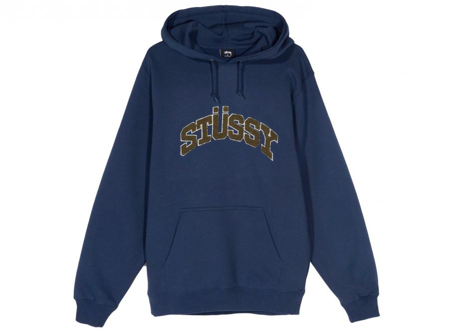 Stussy Chenille Arch Hood Navy Novoid Plus