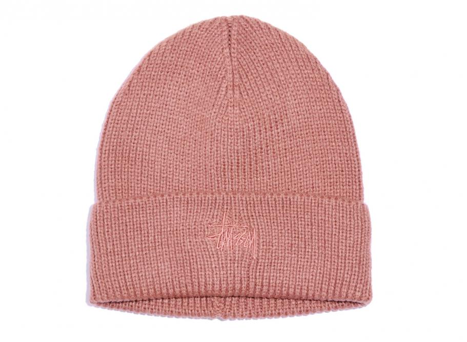 stussy pink beanie