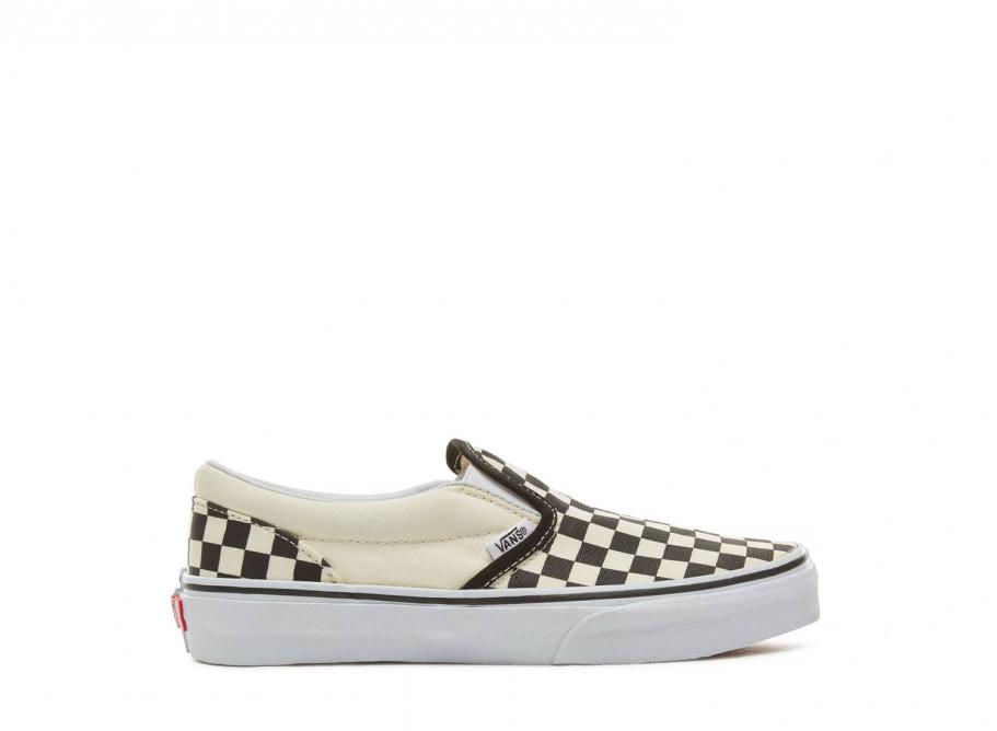 slip on checkered vans junior