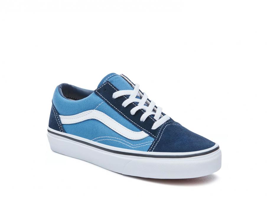 vans navy and white