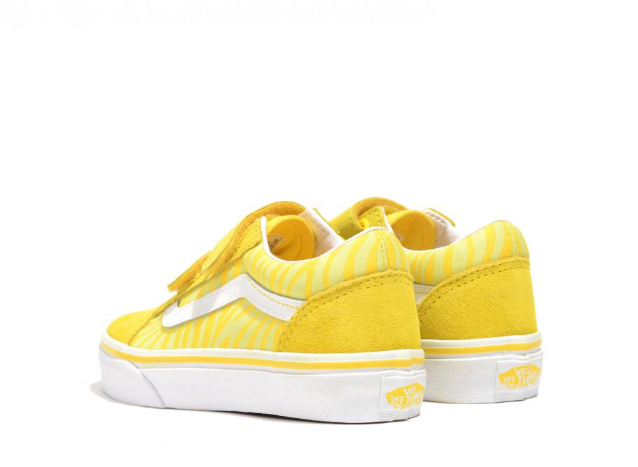 Vans Old Skool V Neon Animal Zebra Yellow VN0A38JN33Z1 Novoid Plus
