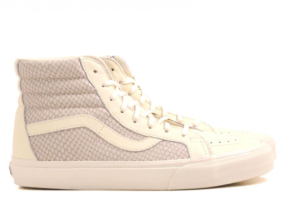 vans snake leather sk8 hi reissue