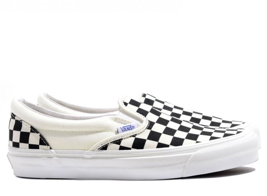 vans vault og lx checkerboard slip on