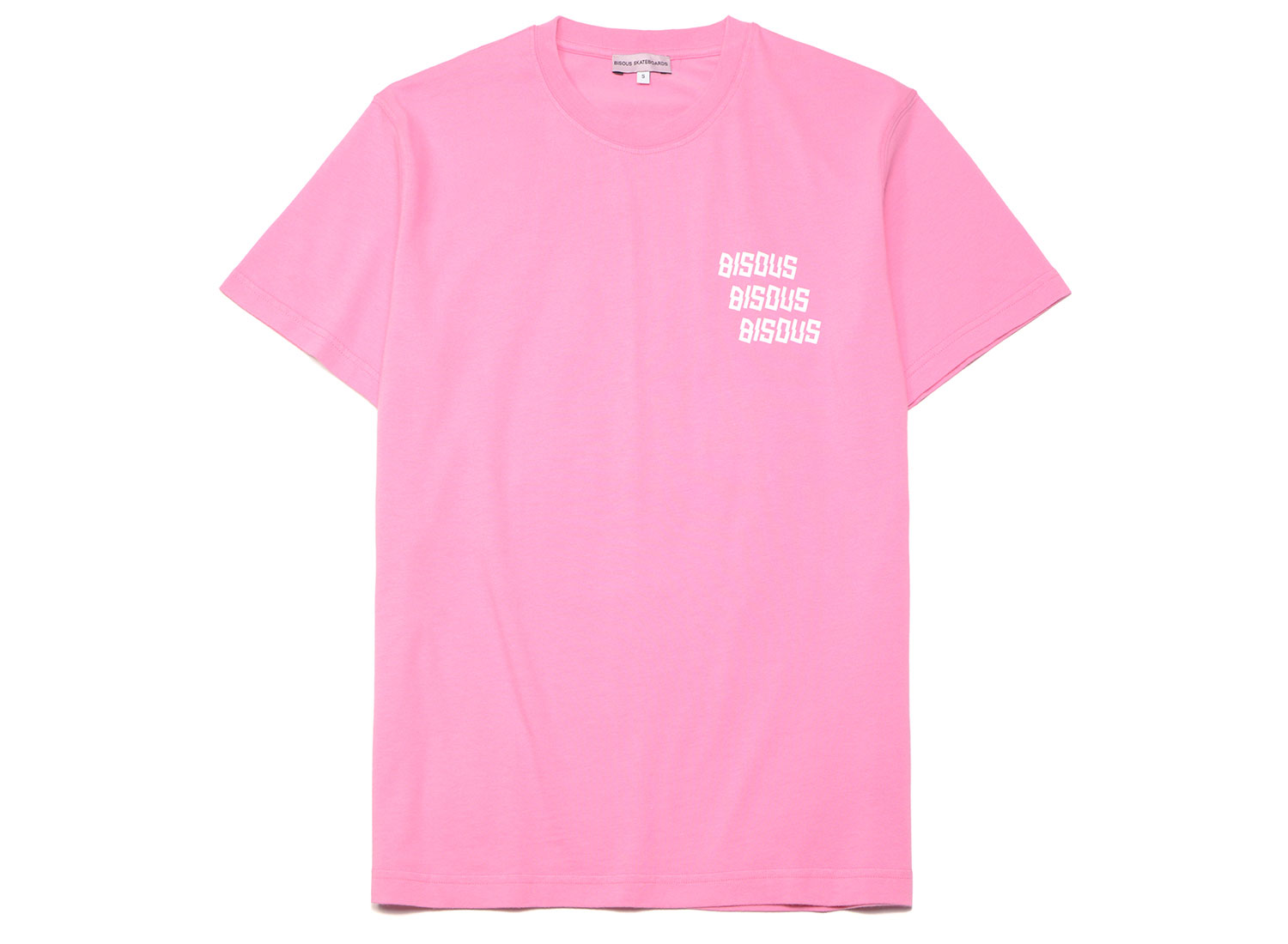 Merci Bisous Skateboards∽コラボTシャツ UNIsex♥Cuteな Bisous Skateboard - Sonics T-shirt - Tiedye White