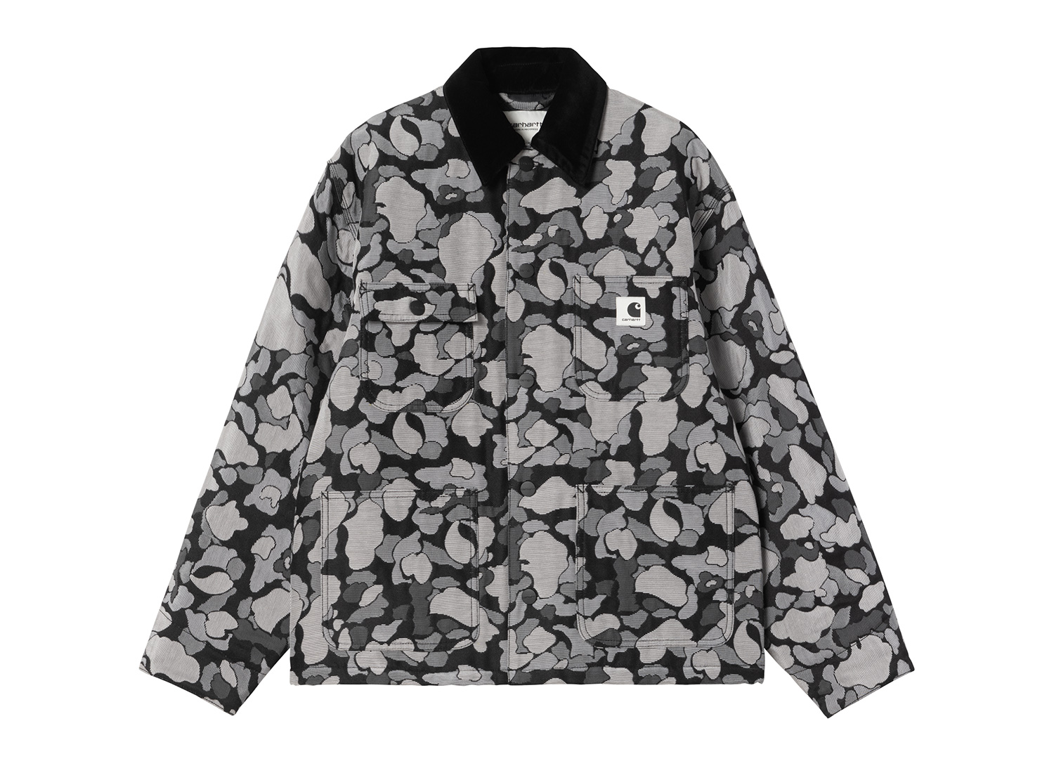 Carhartt WIP Femme Tapestry Chore Coat Camo Duck Jacquard Black I035315_3CI_XX