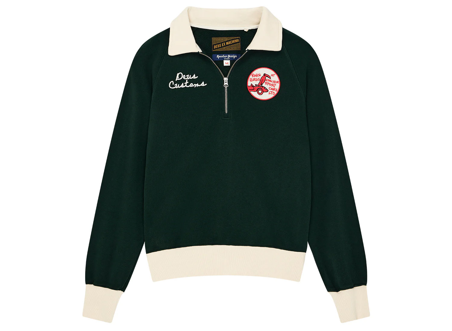 Deus Ex Machina Specter Zip Sweat Racing Green / Novoid Plus