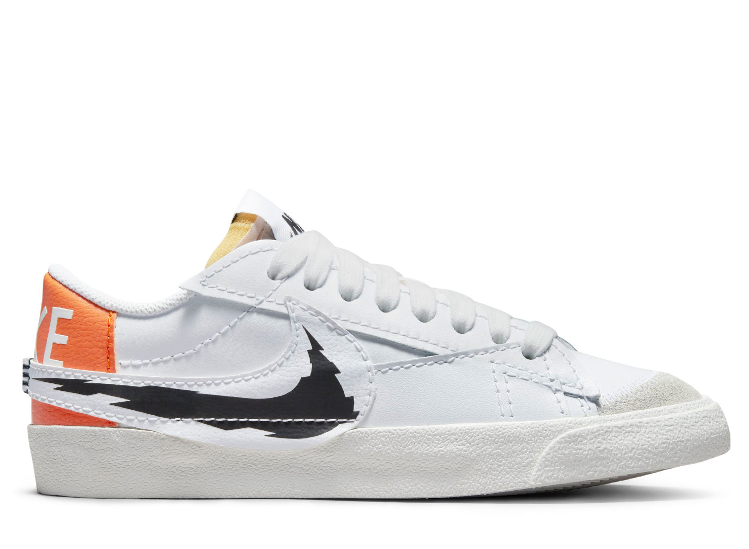 Nike Blazer Low Jumbo Glitch Swoosh White Magma Orange Novoid Plus