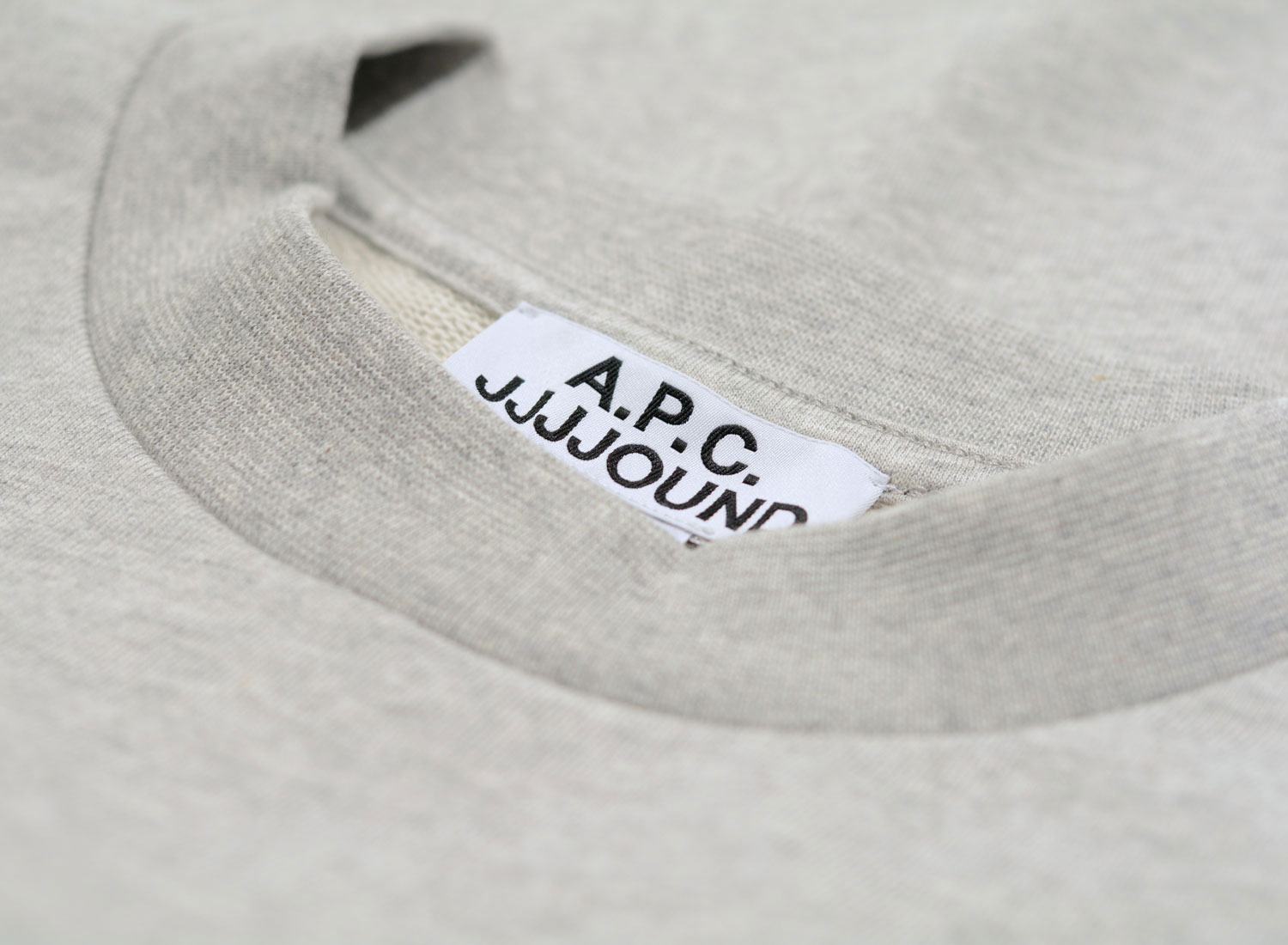 APC x JJJJOUND Sweat Justin Gris - Novoid Plus