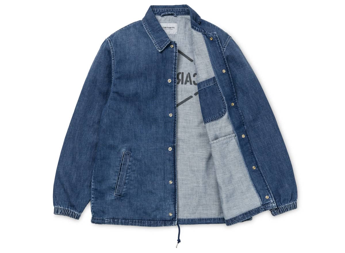 Carhartt WIP Denim Coach Jacket Blue True Stone - Novoid Plus