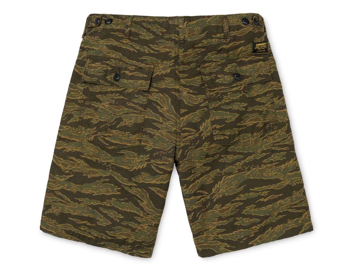 Carhartt WIP Fatigue Short Camo Tiger Novoid Plus