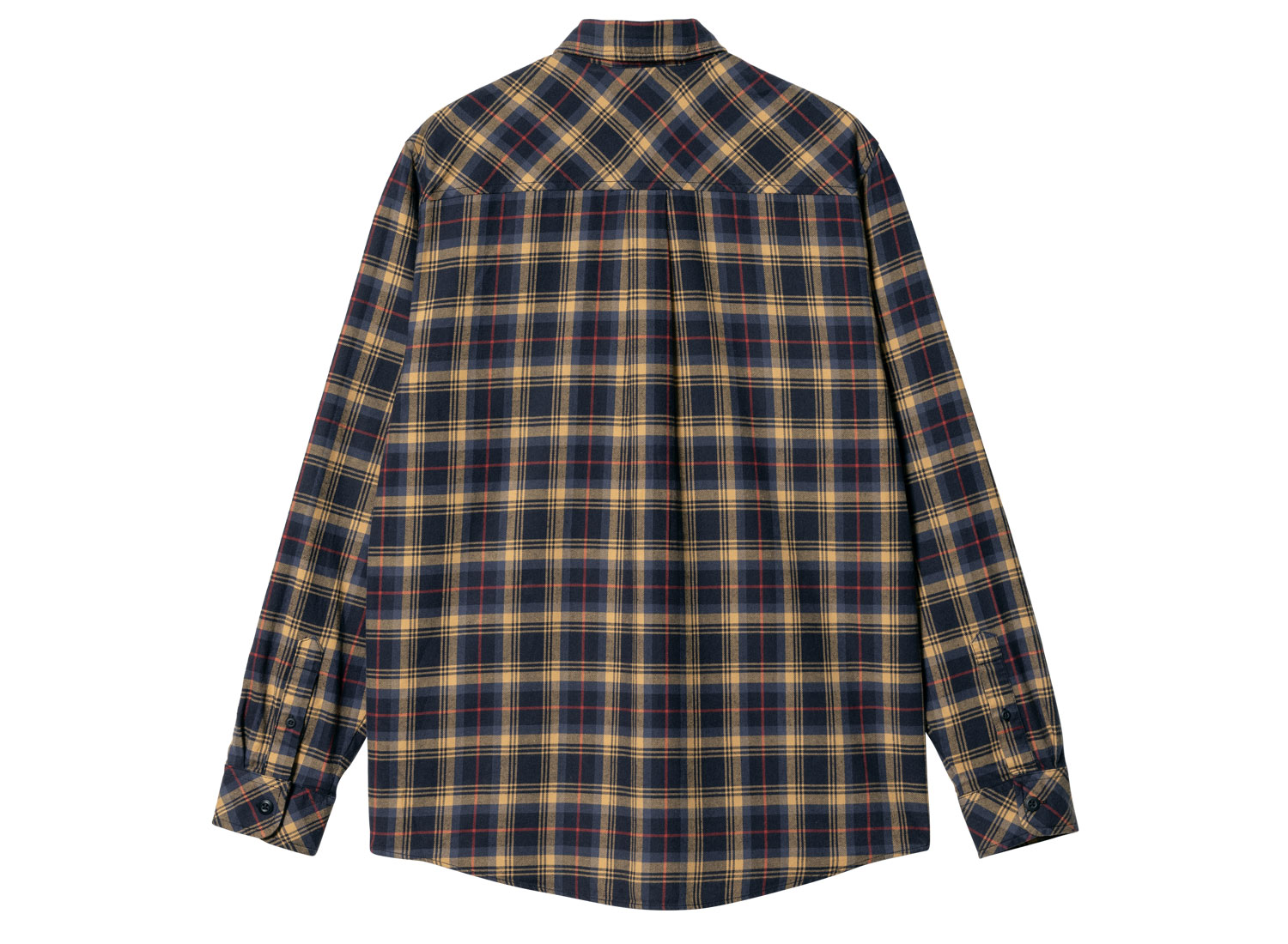 03M781◯ 80s Carhartt USA製 チェック BD ワークシャツ Carhartt WIP Lermond Check Shirt Ochre / Dark Navy - Novoid Plus