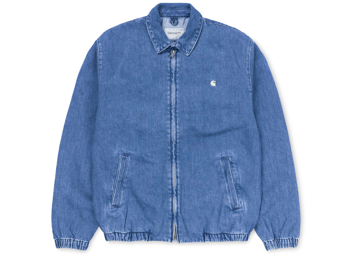 Carhartt WIP Madison Jacket Blue / White Stone Washed - Novoid Plus