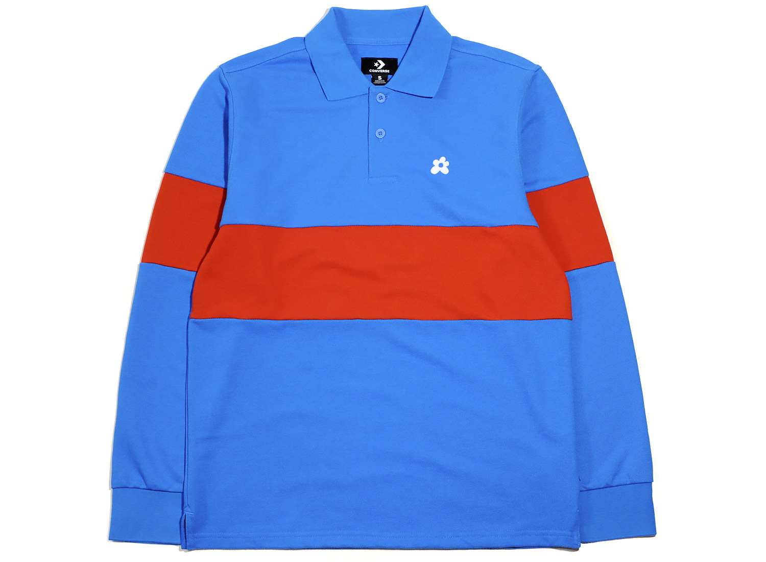 Converse Golf Le Fleur Long Sleeve Polo Diva Blue Novoid Plus