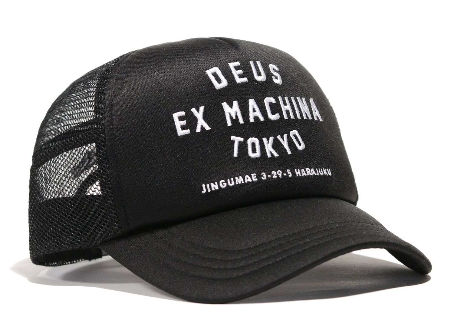 [DEUS EX MACHINA] Seoul Original Address Trucker ★大人気★ 데우스 서울 트러커 캡 SEOUL ADDRESS TRUCKER BLACK - 럼스토어