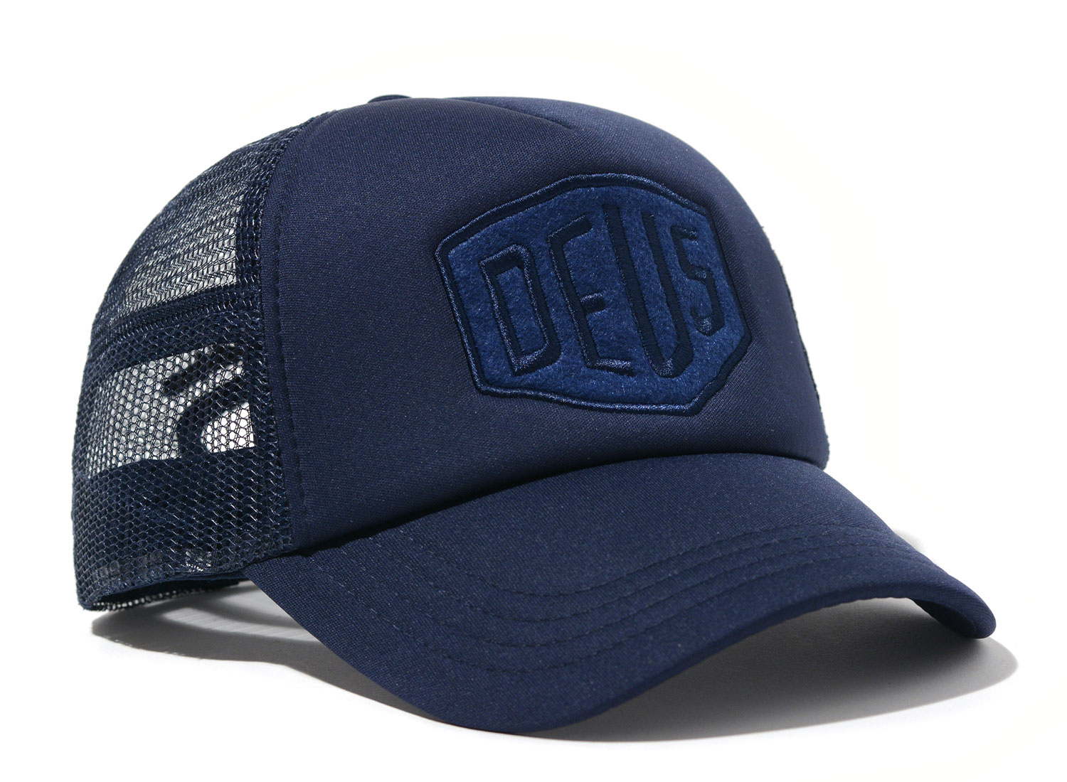 Deus Ex Machina Fleece Shield Trucker Midnight Blue / Novoid