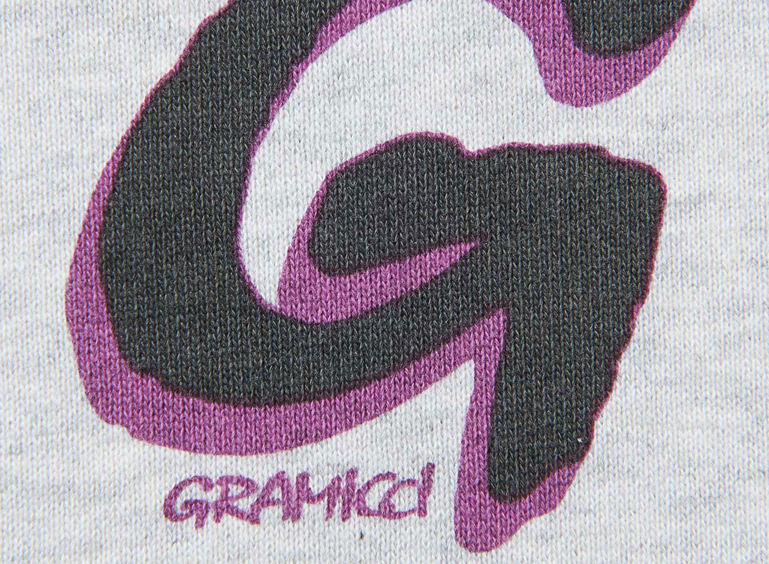 【GRAVER】23FW★ FRESH SIGN Sweatshirt Buy Graphic Fluro Green Raw Hem Detail Washed Cotton Crew