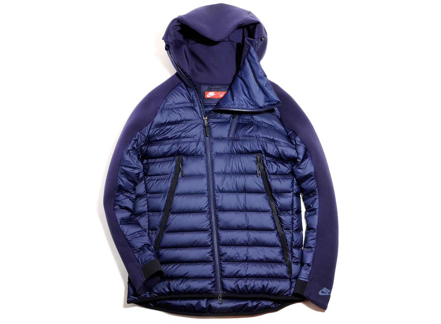 ジャケット・アウター NIKE WMNS TECH FLEECE AEROLOFT PARKA Nike NSW Tech Fleece AeroLoft Down Jacket Sz Large Black