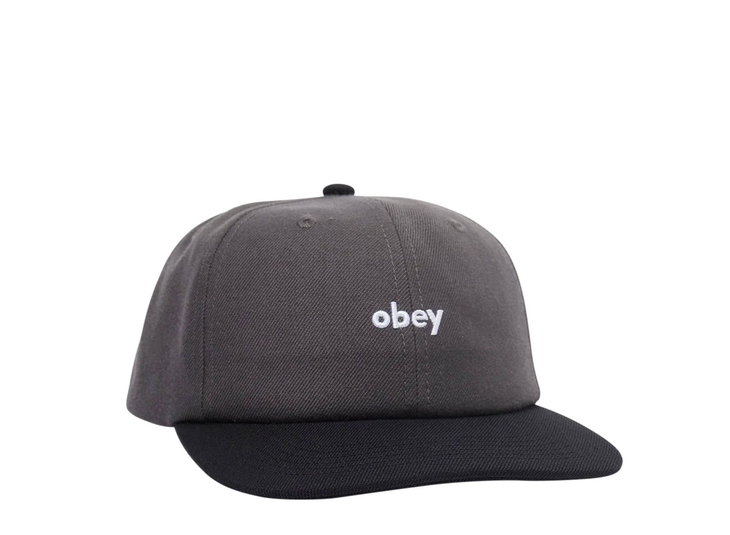 Obey Shade Panel Snapback Dark Grey Novoid Plus