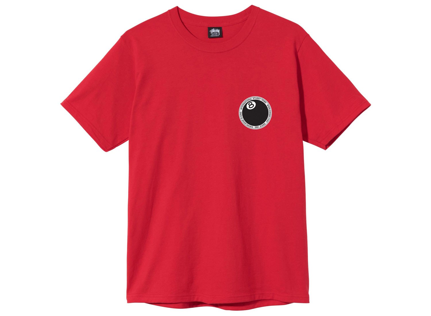 Stussy Ball Dot Tee Red Novoid Plus