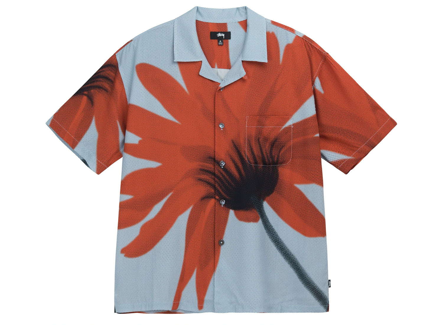 トップス STUSSY Halftone Flower Shirt Novoid Plus