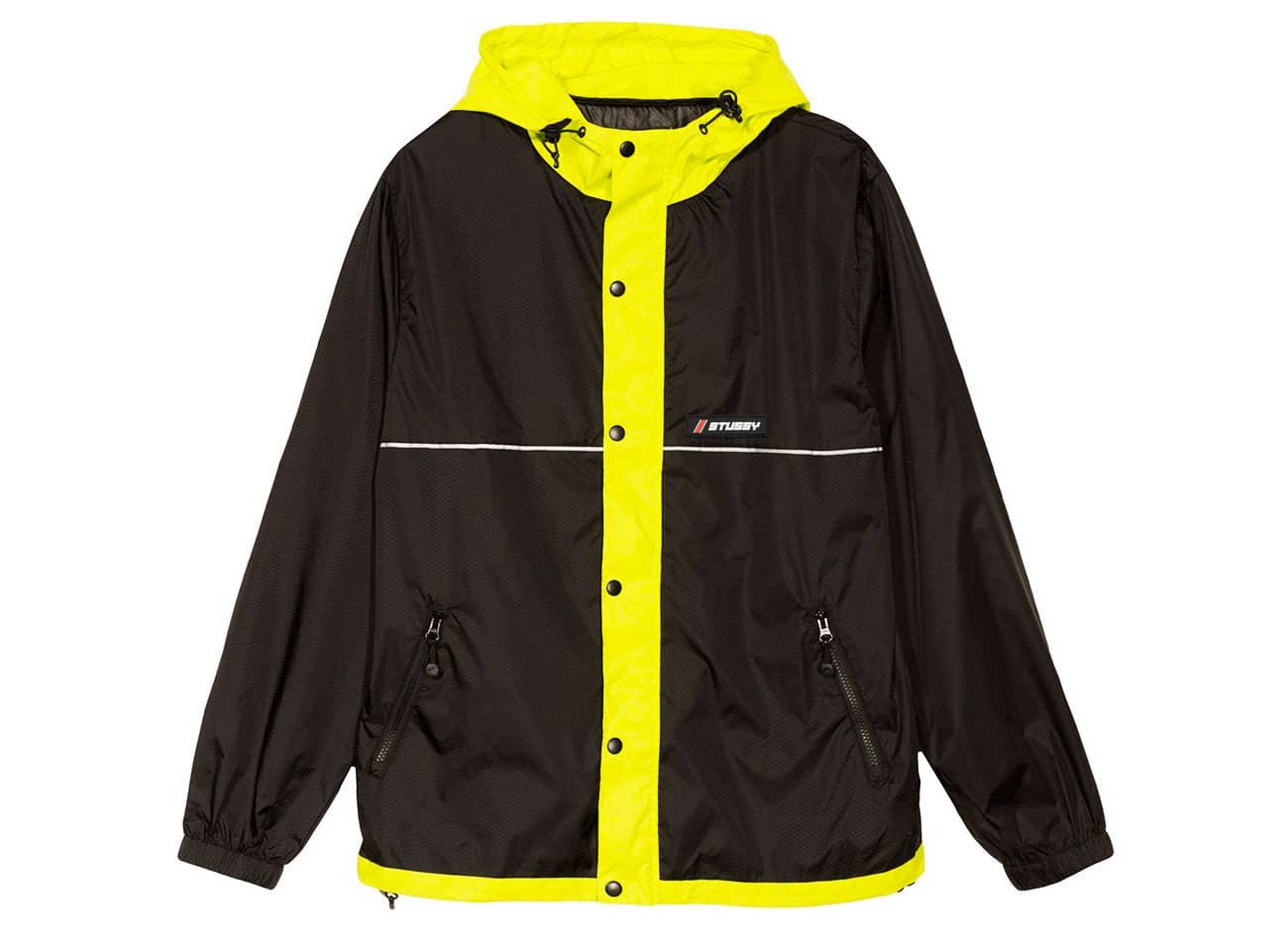 Stussy Honeycomb Hooded Jacket Black - Novoid Plus