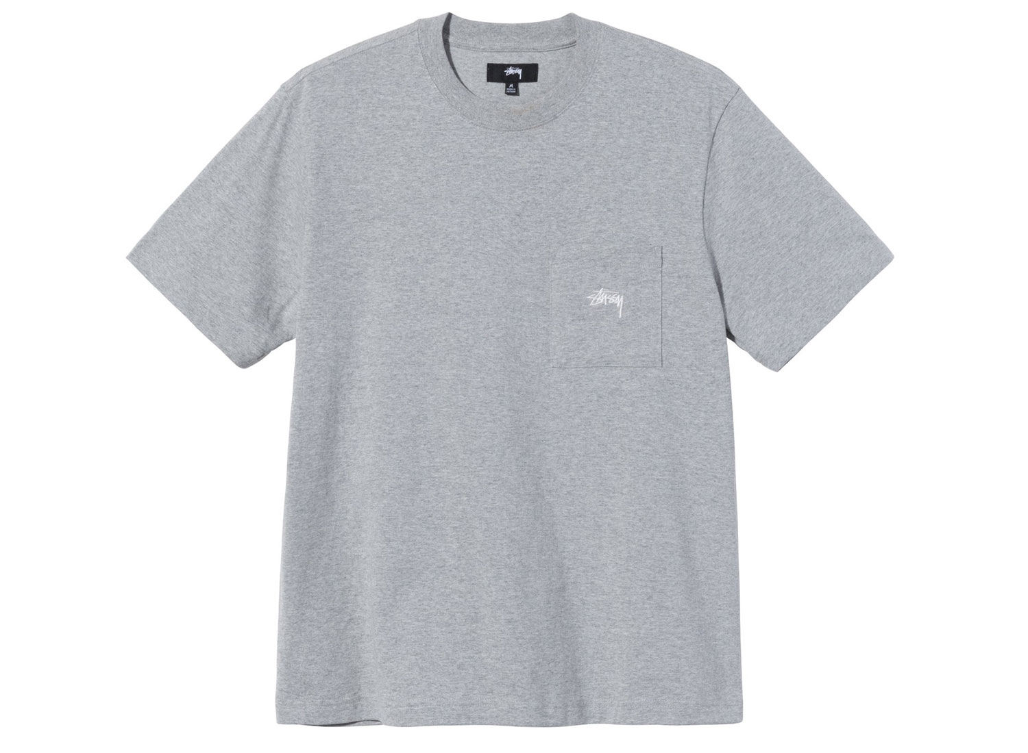 STUSSY Stock Chest Tシャツ 半袖 Grey 送料込み STUSSY - STUSSY ステューシー Tシャツ・カットソー S グレー