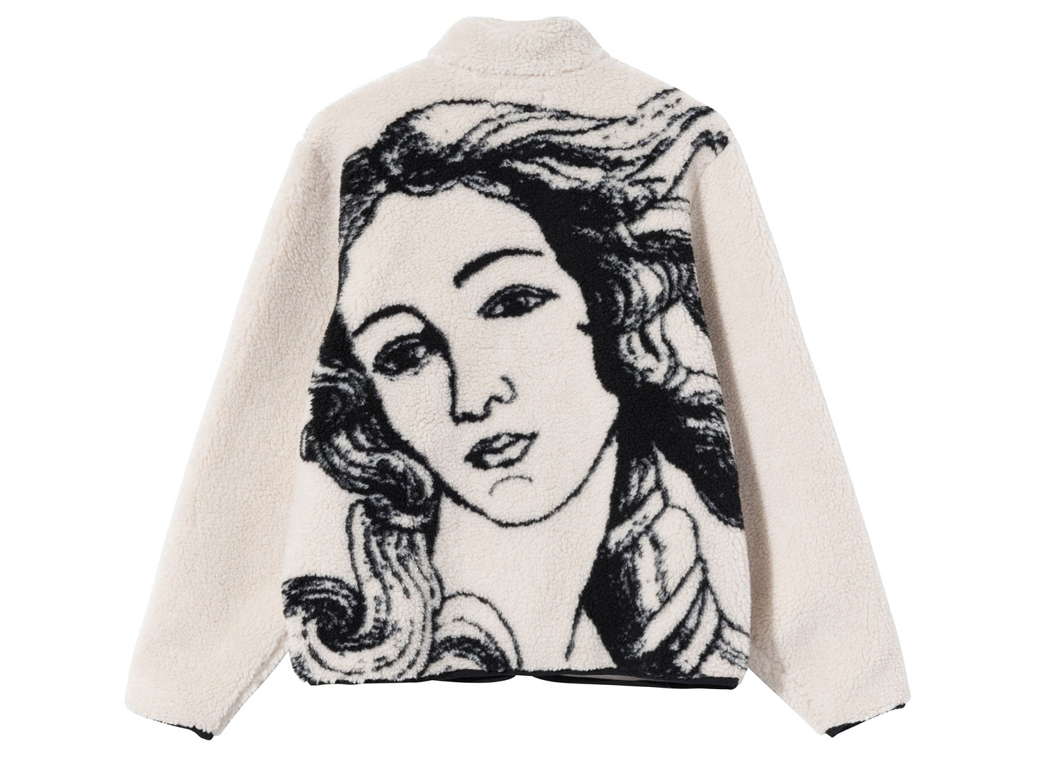 Stussy Venus Jacquard Sherpa Jacket Natural - Novoid Plus