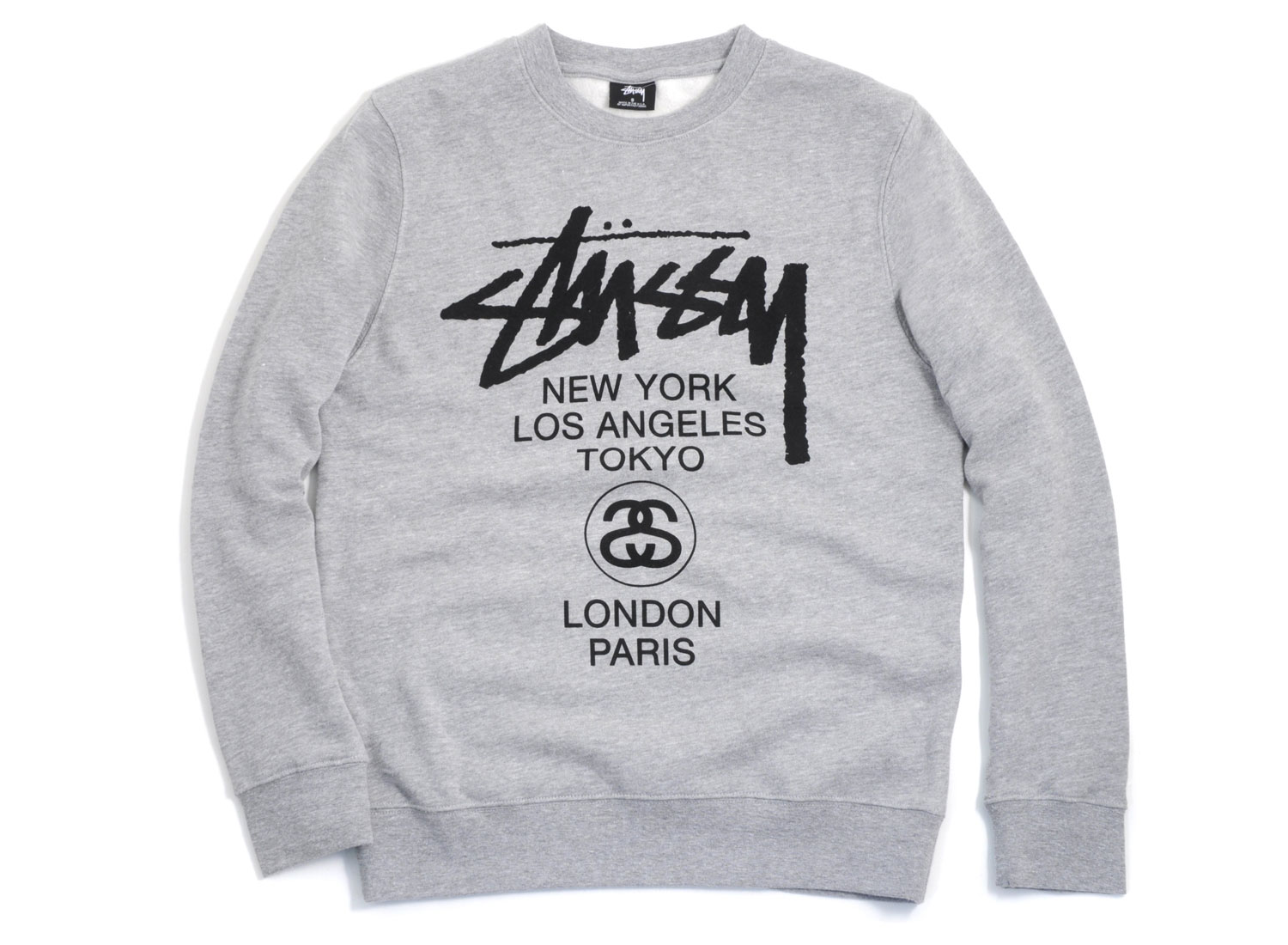 Stussy World Tour Crew Grey - Novoid Plus